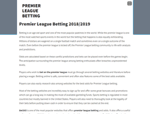 Tablet Screenshot of premierleaguebetting.com